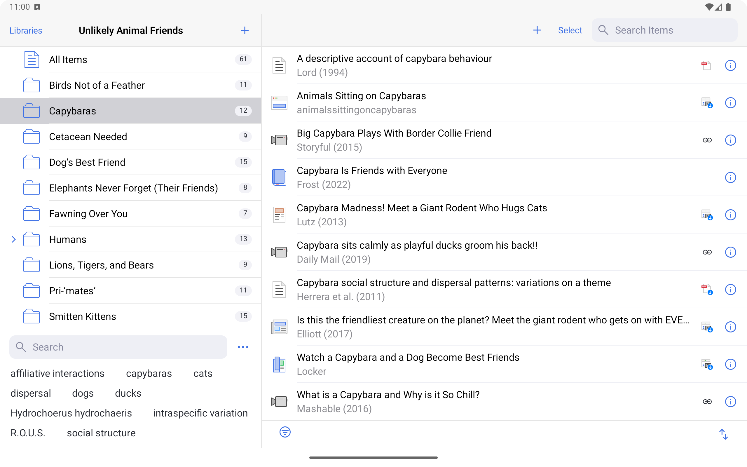 Zotero for Android screenshot